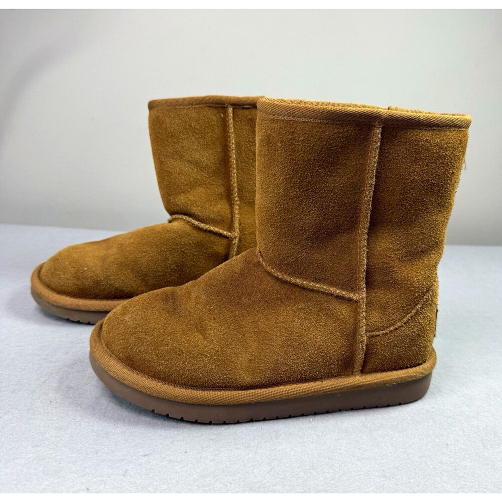 Koolaburra by UGG Mid-Calf Bootie Kids Brown Suede Lined Size 13